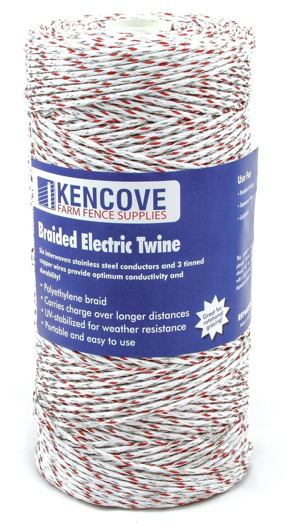 Braided Electric Twine, 6SSx3CU