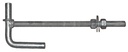 Locking Gate Bolt, 5/8-in dia., 12-in Length