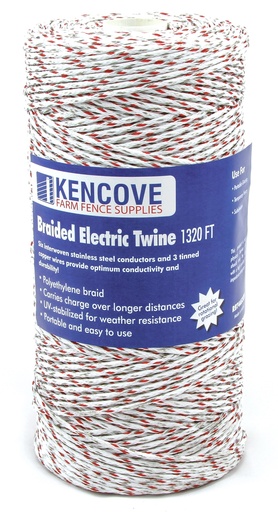 Braided Electric Twine, 6SSx3CU